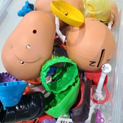 Potato Heads Lot 3 Heads With Conplete Accessories