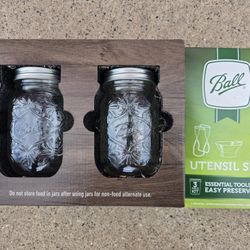 NEW Ball Brand Canning Jars & Utensil Set