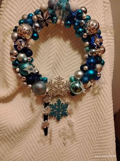 Blue Xmas wreath
