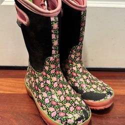 Bogs Insulated Rain Boots Kids Size 3 Youth