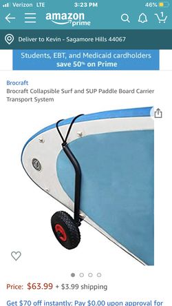 Paddleboard cart