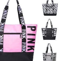 Pink VS Tote bags