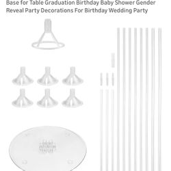 Balloon Sticks 8Sets Balloon Stand Kit Sticks Holder with Base