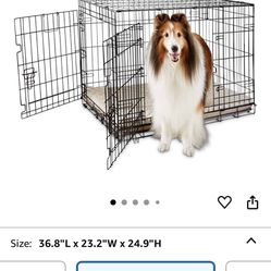 2 Door Gently Used Collapsible Large Dog Crate