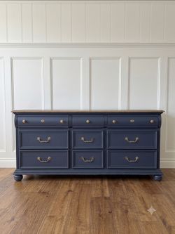 Navy blue dresser