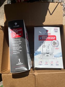 2 new in box unopened push button flush valves