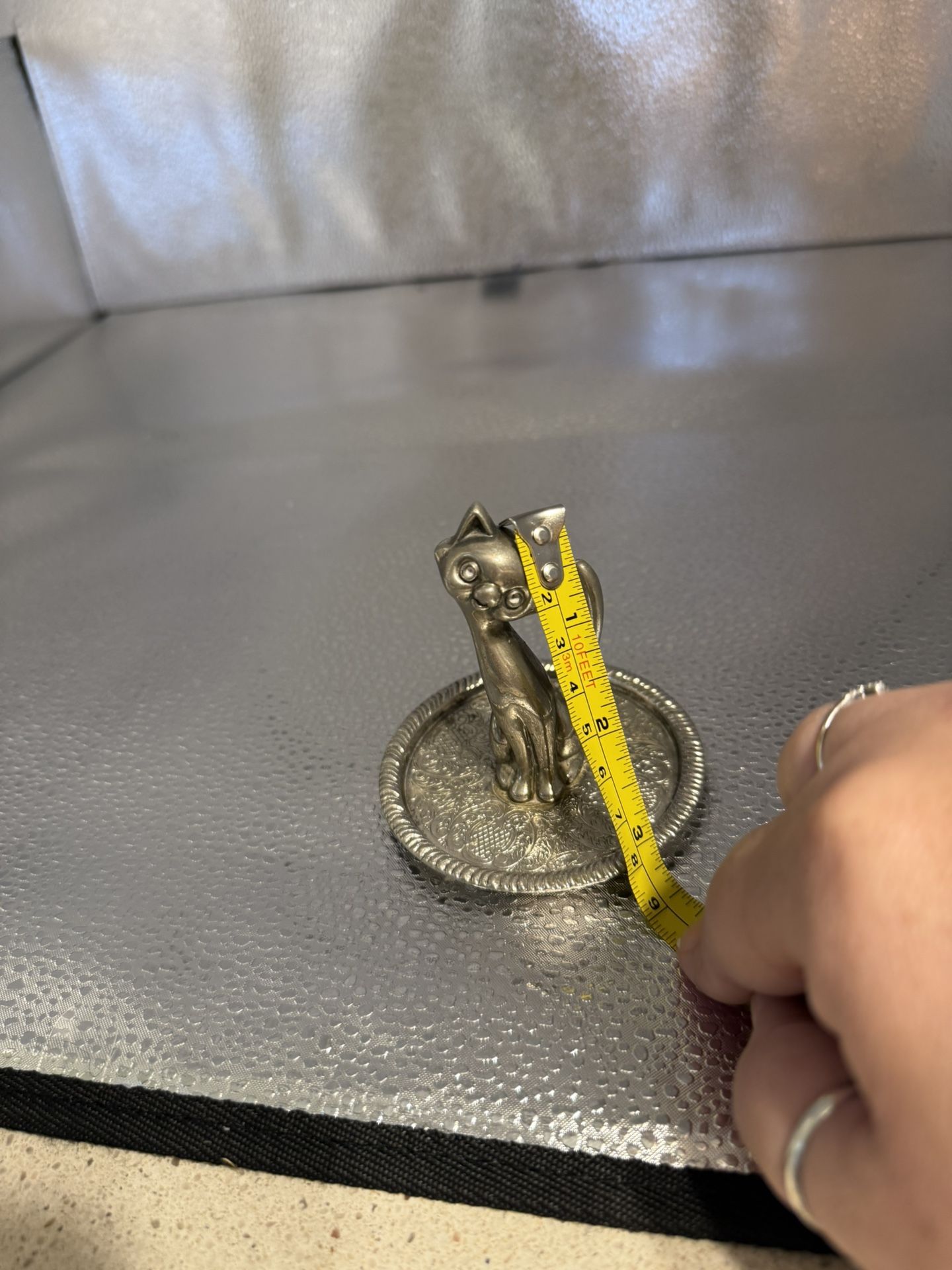 Pewter Cat Ring Holder