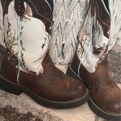 Justin Gypsy Leather Cowgirl Western Boots size 7
