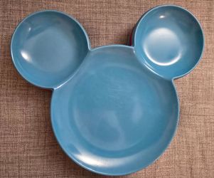 Disney Store Mickey Mouse shaped plates