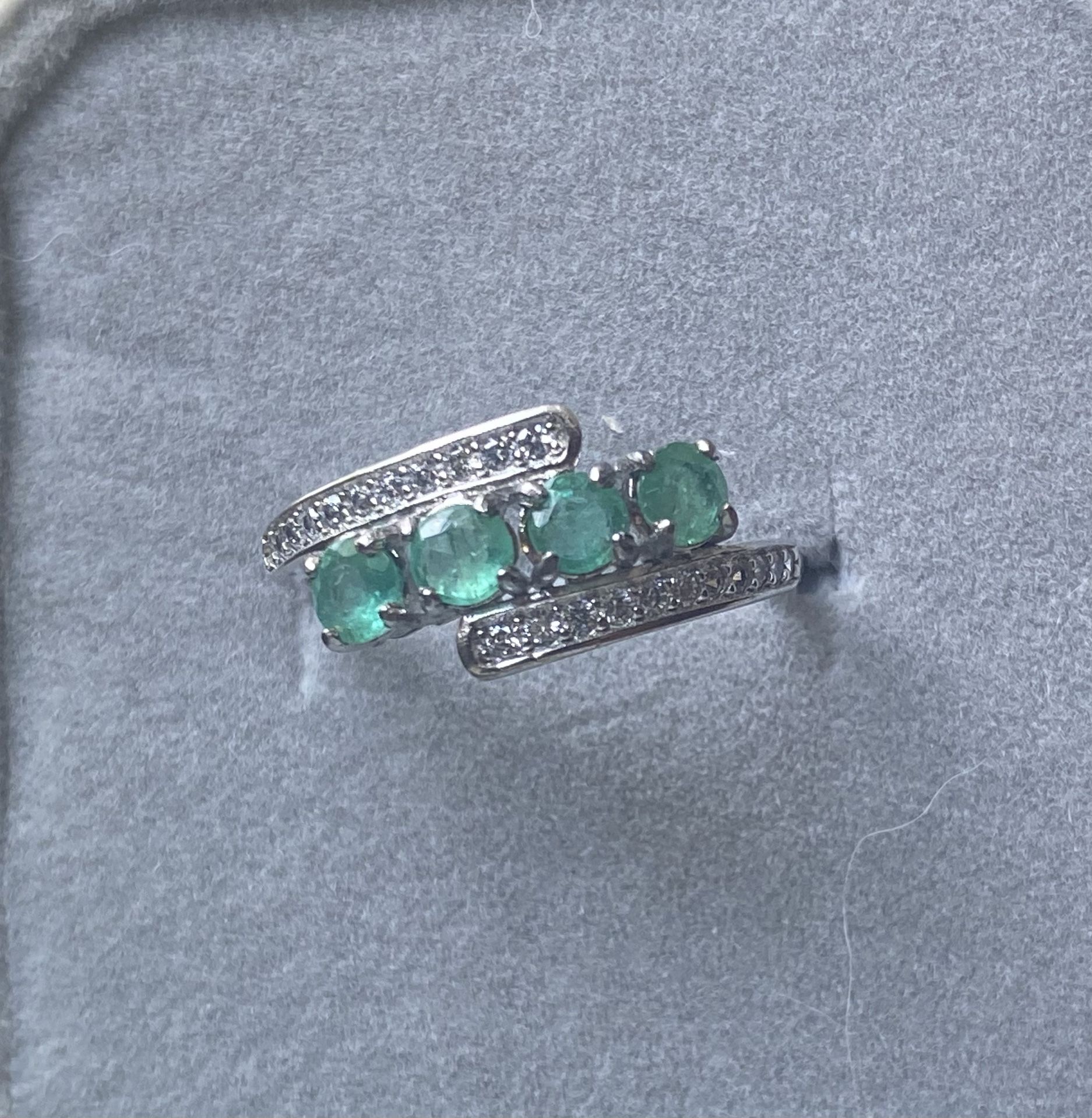 Natural Emerald Ring 925