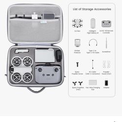 DJI Neo Drone Case, Portable PU Leather Storage Neo Shoulder Bag for DJI Neo Fly More Combo Drone and RC-N3 Remote Controller Accessories. Brand new i