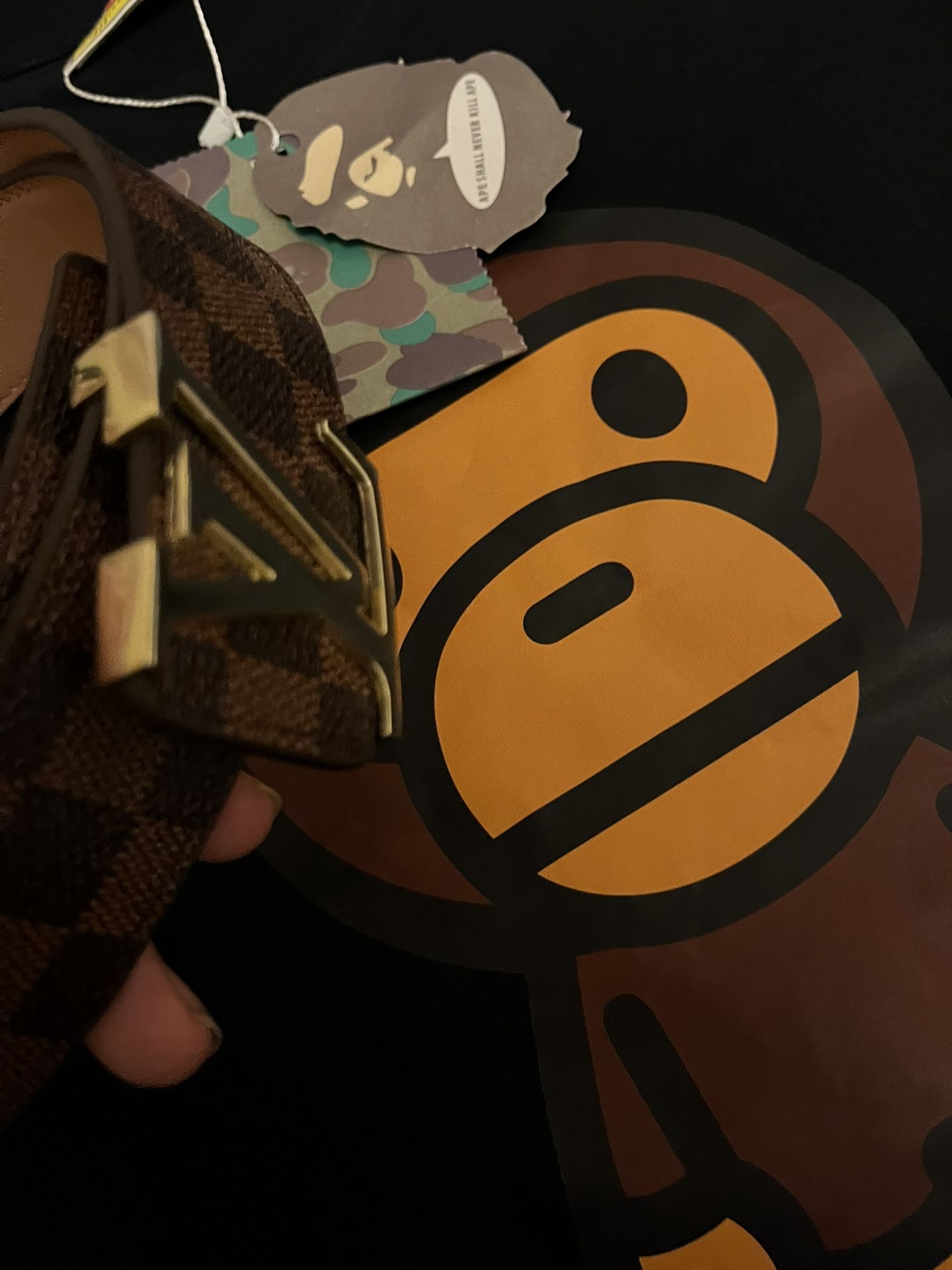 Bape Tee And Lv Belt