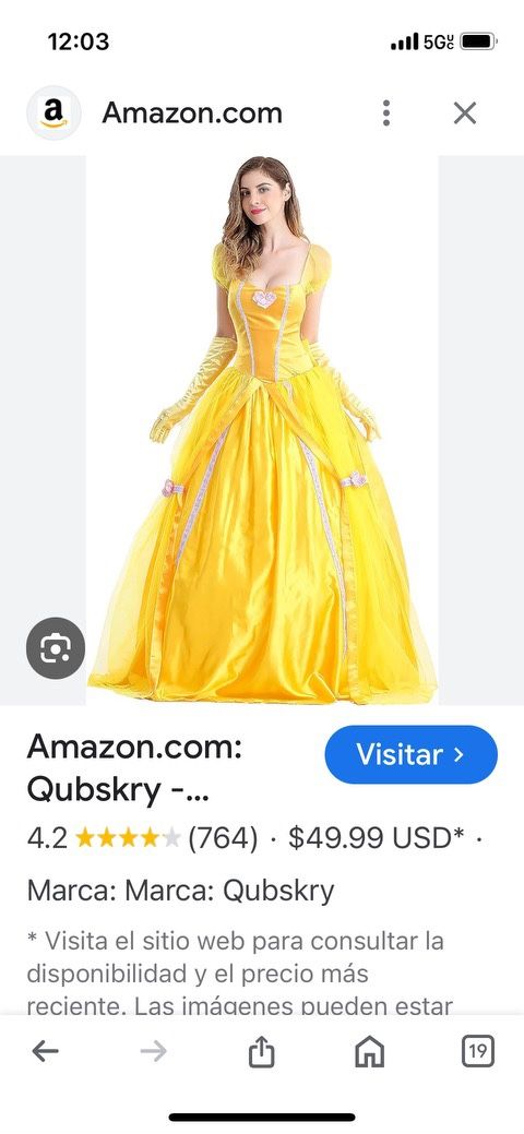 Yellow Dress Costume