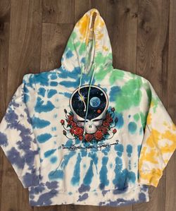 Grateful Dead Liquid Blue Space Your Face Hoodie Sweatshirt Fits Sweater S/M