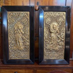 Antique Wood Beautiful Art 26 X 14