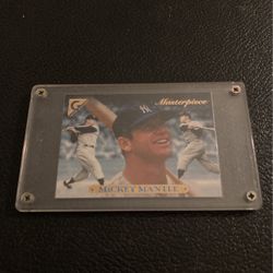 1996 Topps Gallery Masterpiece Mickey Mantle Card