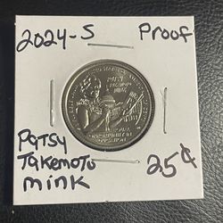 2024-S Patsy Takemoto Mink Quarter Proof