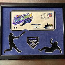 Tampa Bay Devil Rays Inaugural Season 1998 commemorative display