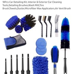 18 Piece Car Detailing Kit New 