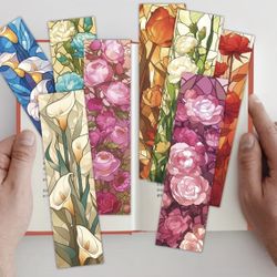 Brand New Delicate 30pcs Floral Glass Themed Non-repeating