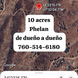 10 Acres En Phelan De Venta De Dueño A Dueño 