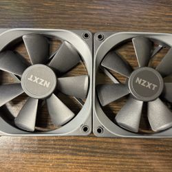2x NZXT 120mm Fans Black