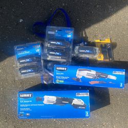 Hart 20V Multi-Tool, 3/8 Ratchet Kit + 5 Batteries Brand New!
