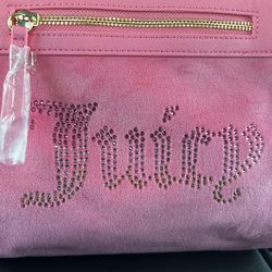 Pink Lemonade Juicy Couture Backpack + Bag Charm Purse Bag Velvet