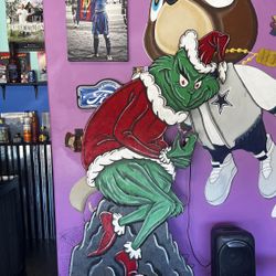 Grinch Wood Yard Decor