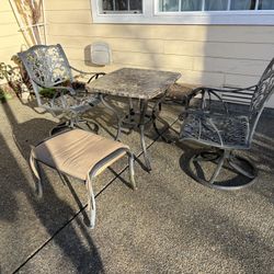 5 piece outdoor patio set (metal)
