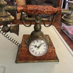 Phone/clock Metal Decor 