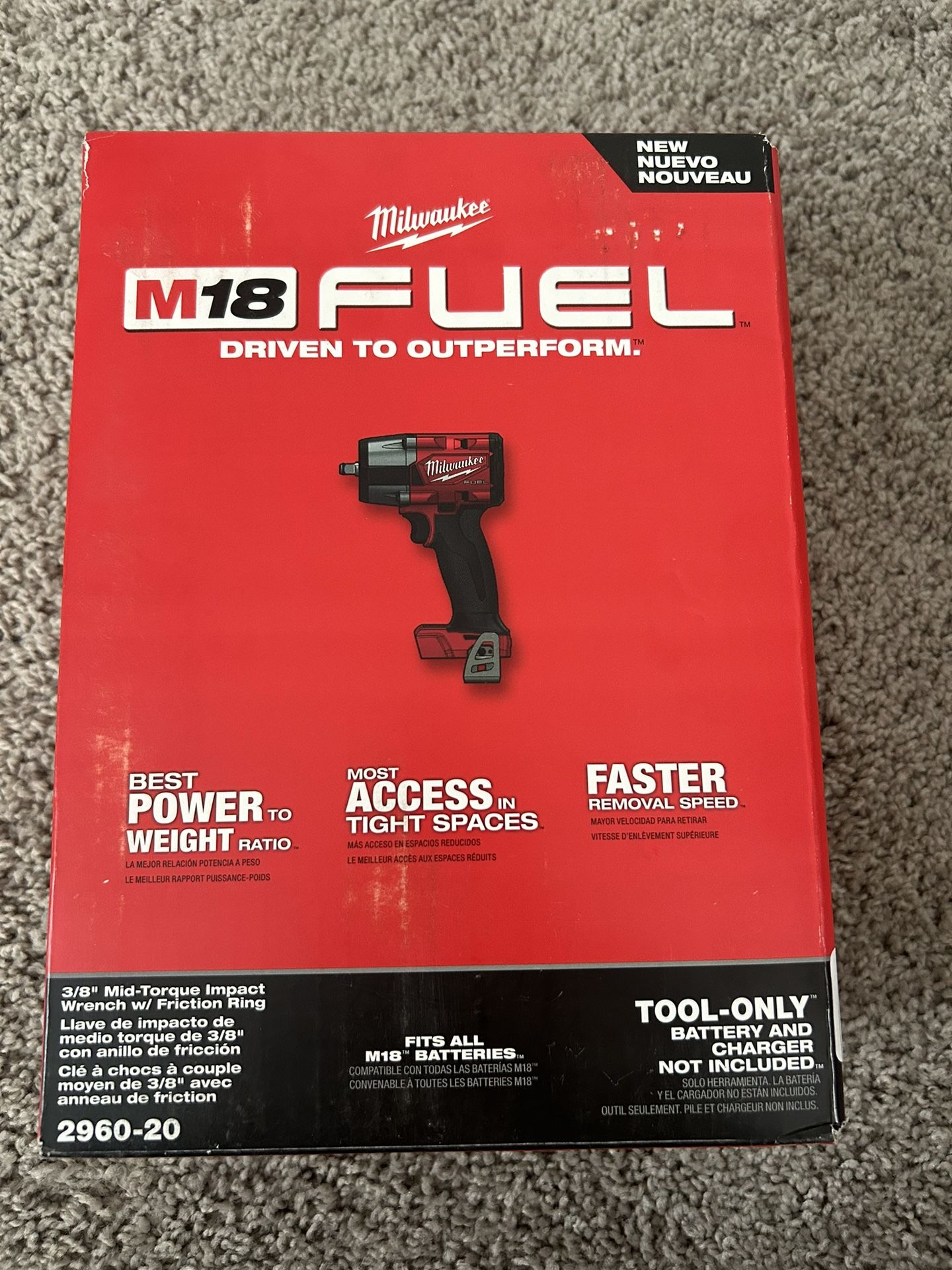Milwaukee M18 Fuel Brushless 3/8” Mid Torque Impact