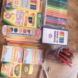 Art Supplies & Electric Pencil Sharpener 