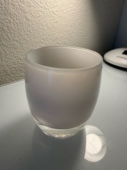 Handmade candle holder from glassybaby