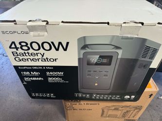 EcoFlow
Battery Generator DELTA 2 Max Solar Generator, 2400W Output,2048Wh LFP Power Station for Home Backup Push-Button