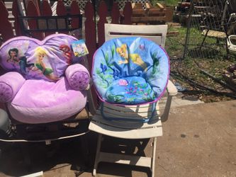 2 brand new tinkerbell chairs