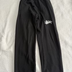 Stussy Black Sweatpants Size Medium