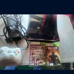 Xbox 360  Slim W Control And Games