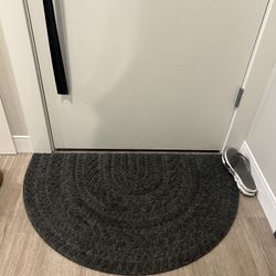 Door mat indoor. Black-grey. Hard/heavy duty. Not foldable