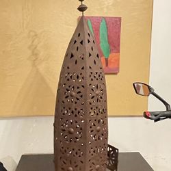 Moroccan Hurricane Metal Candle LANTERN