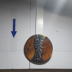 Epoxy Resin Wood Clock Hand Made Echo A Mano 