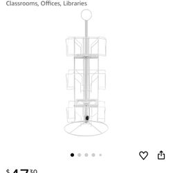 12 Pocket Greeting Card Display Stand White New in Box $25