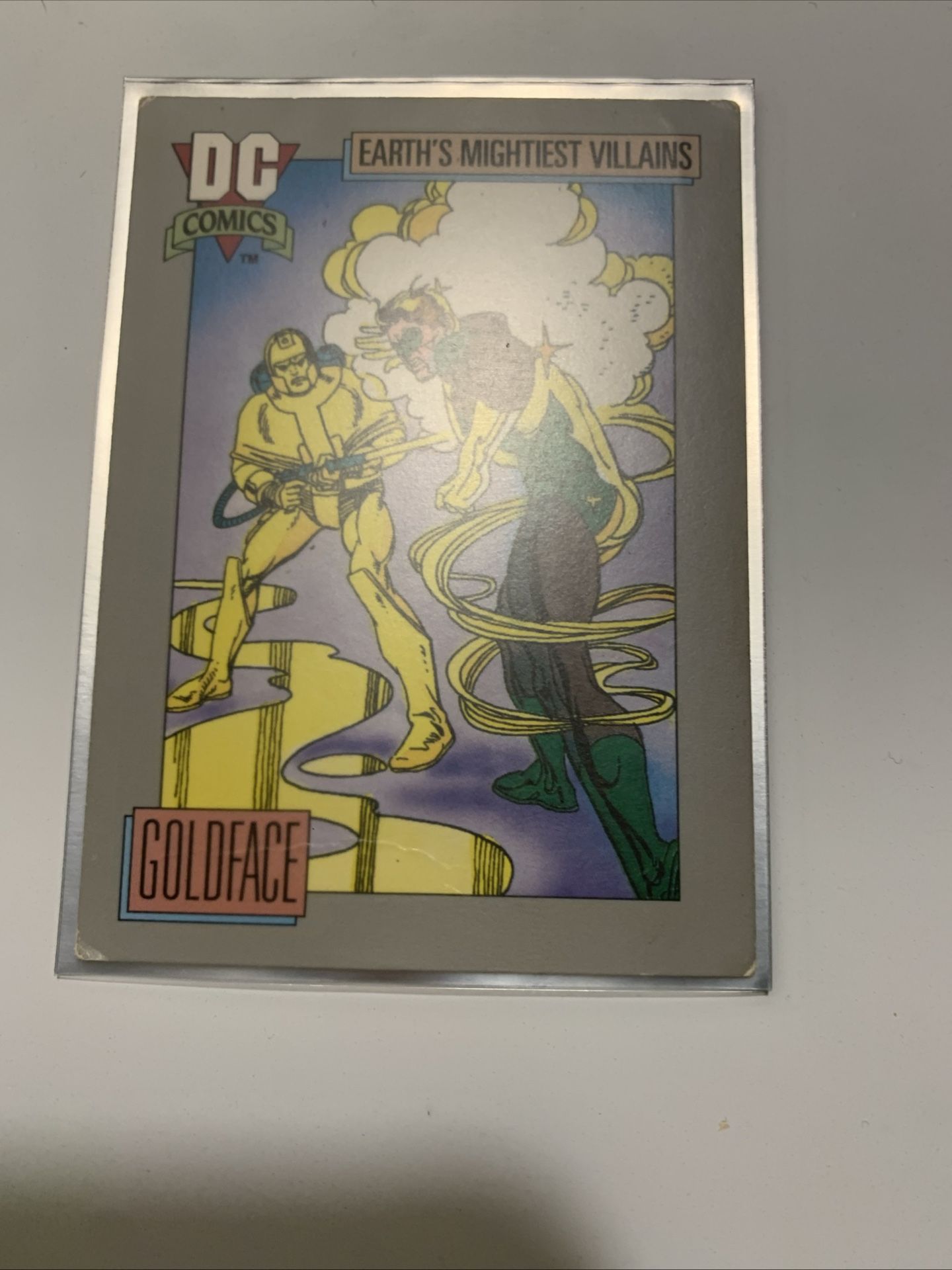 Goldface Earths Mighty Villains Trading Card 1991