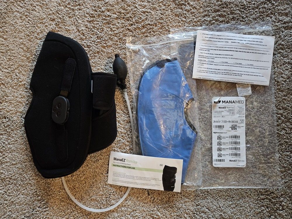 Knee Brace Ice Pack, with air pump compression