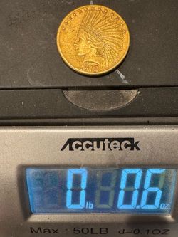 1912 - $10 Gold Indian Head Coin - Not Graded