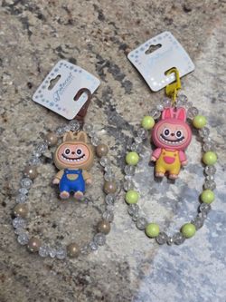 2x Labubu Phone and Bag Charms