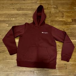Champion Youth XL Hoodie Sweatshirt Maroon Burgundy Pullover Sweater
