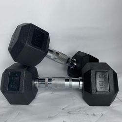 Set Of Hexagonal Dumbbells 5-25 Lbs Total 150 Lbs brand New