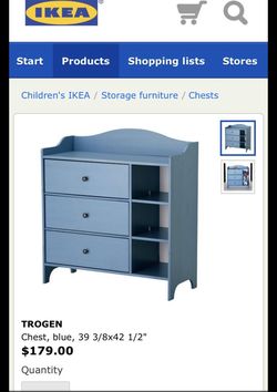 IKEA Trogen 3段 チェスト ブルー 引き出し　廃盤品 IKEA Trogen Chest Drawer & Wardrobe Closet for Sale in Yorba Linda