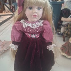 Vintage Porcelain Doll 